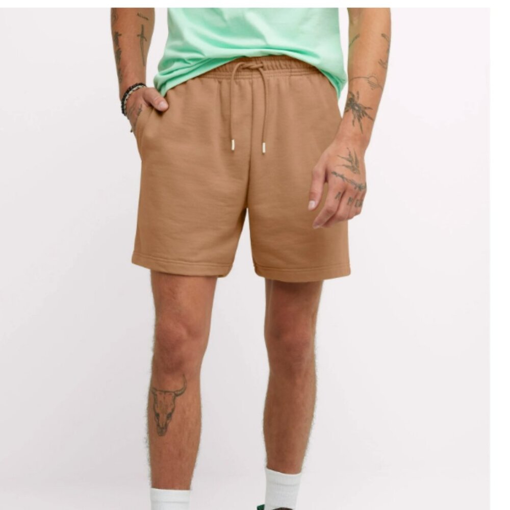 Hanes French Terry Shorts Explorer Mens Unisex Pockets Soft Comfortable 6 inseam